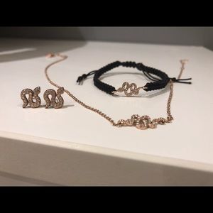 Stella & Dot Sidewinder Earrings Necklace Set